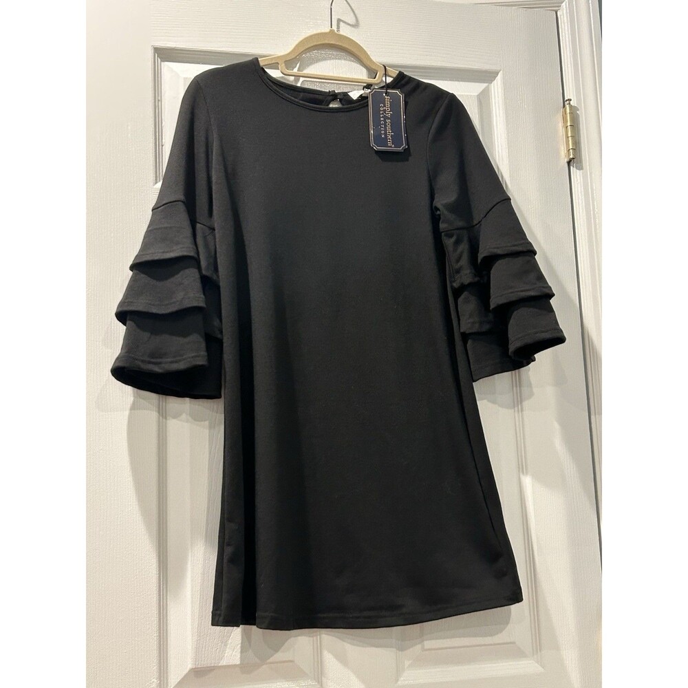 Simply Southern NWT “Winston” Black Knit Dress Size S